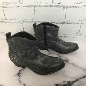 Big Buddha Waves Cowboy Western Studded Booties